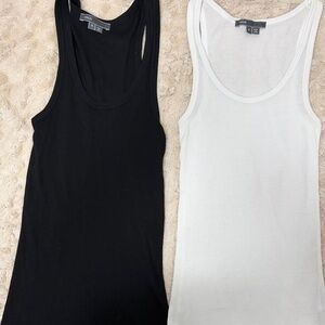 Vince Black and White Tank Tops